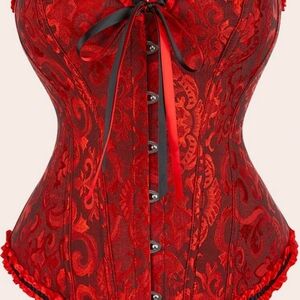 Red push up corset